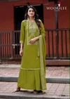 Maharani By Wooglee Heavy Rayon Printed Plazzo Suits 